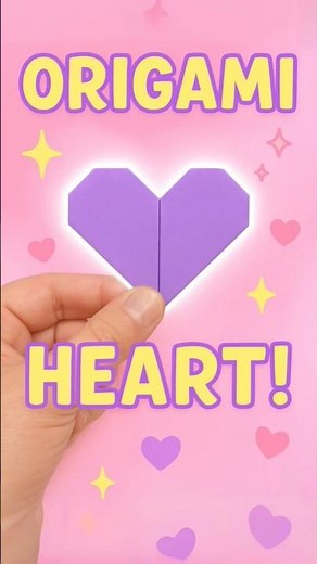 💜 Easy Origami Heart 💫 Learn-at-a-Glance Love Fold 😍 #Shorts #OrigamiHeart #EasyOrigami #PaperLove #