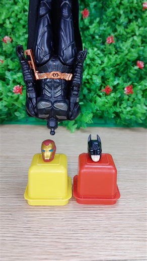 Batman and Iron Man swap head