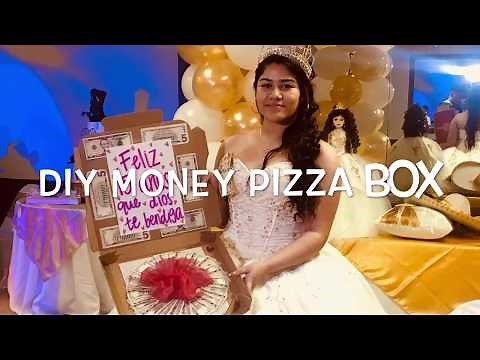 DIY MONEY PIZZA BOX