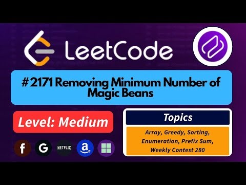 Removing Minimum Number of Magic Beans | LeetCode Medium | Optimal Approach