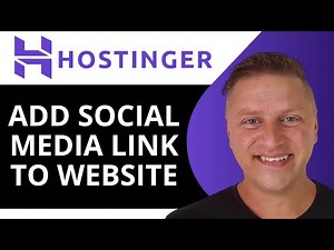 How to Add Social Media Link in Hostinger Website | Hostinger Tutorial 2025
