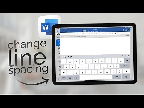 How to Change Line Spacing in Word on iPad (tutorial)