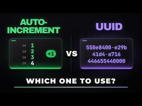 Auto Increment vs UUID: The Most Confused Topic Finally Makes Sense
