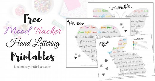 FREE Bullet Journal Mood Tracker Printables