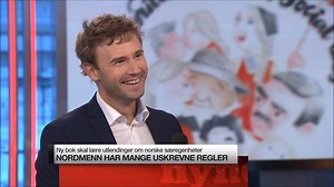Our authors visited TV2 Nyhetskanalen to discuss their work bridging culture. You can meet them on Saturday 11th November at the launch of "The 100 Unwritten Norwegian Social Laws" (https://www.facebook.com/events/1811548955582229/). More info: https://www.nordmenn.tips/books | I love Norway