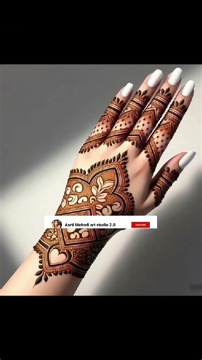 new Arabic mehndi design #mehndi #trending #tutorial #latest #shortsfeed #viralmehndi #shorts