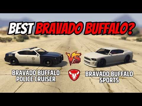 GTA 5 Police Car | Bravado Buffalo Sports VS Bravado Buffalo Police cruiser | Mc ABLE #gta5