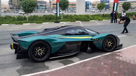 Billionaire displays $3M Aston Martin Valkyrie in Dubai