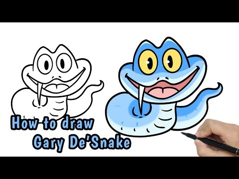 How to Draw Gary De'Snake from Zootopia 2 Step by Step