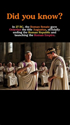 27 BC: When Octavian Became Augustus and Rome Became an Empire