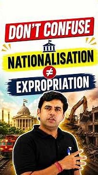 Nationalization vs Expropriation | SBI to Jewar Airport | UPSC Economy