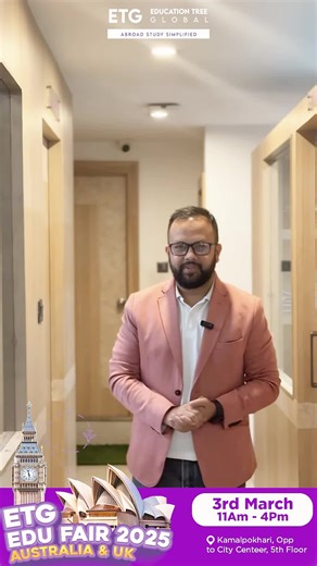 Better chance to meet prestigious university from AUSTRALIA AND UK. It's fee entry event you are most welcome in etg education fair. #educationtreeglobal #australianeducation #ukeducationsystem #studyabroad #bestconsultancy #topconsultancy #etg