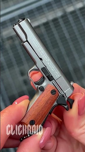 Colt M1911 Keychain - Wooden Edition, Chrome 2 #miniature #csgo #military #shorts #toys #outdoors