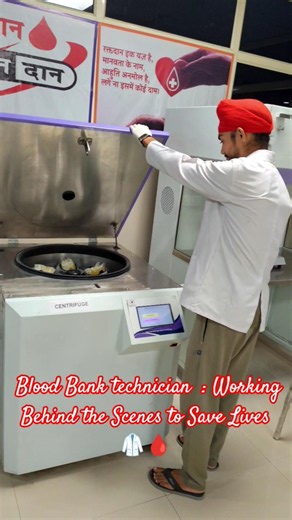 Blood Bank Technician Working Behind the Scenes to Save Lives 🩸🥼| #viral #trending #ytshorts #medlab