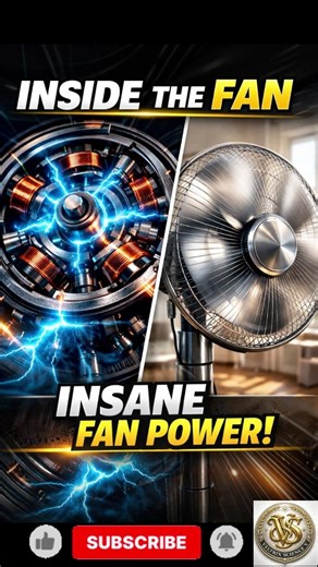 How Does a Fan Spin? ⚡ (Simple Explanation) #shorts #education #science #viralvideo #facts #reels