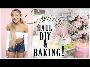 VLOG: new spring clothes, diy decor, & baking! | fancy vlogs