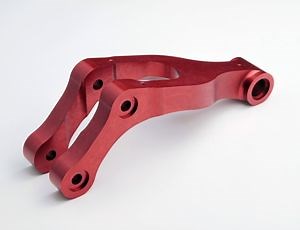 [Hot Item] CNC Milling Red Anodized Aluminum Motorcycle Suspension Part, Motorcycle Parts