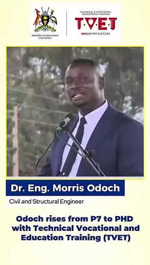 Odoch's Journey from P7 to PhD in TVET Education
