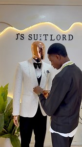 IVORY WHITE FULLY-STONED TUXEDO SUIT A refined tux designed for men who appreciate clean elegance and premium finishing. What You Get: • Ivory White Fully-Stoned Tuxedo Jacket • Black Waistcoat • Black Pant Trouser Optional Add-Ons: • Shirt • Signature Accessories • Custom Bow Tie Price: Available on our website To Order: iMessage / Call / WhatsApp: 234 813 915 5415 Email: info@jssuitlord.com #d_nigeria_no_1_standing_suitlord #jssuitlord J’s Exclusive Fashion School — The Suitlord J’s Suitlord #