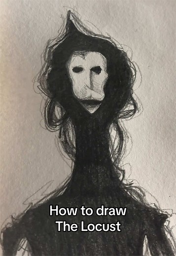 How to draw The Locust from Dr. Nowhere! #art #locust #drawing #horror #tutorials how to draw the locust doctor nowhere art drawing tutorial