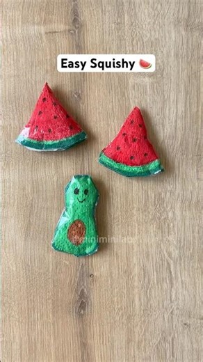 The easiest squishy to make! 🍉 #squishy #squishies #activity #diy