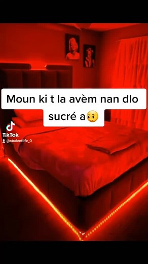 Cozy Bedroom Decor with Red LED Lights