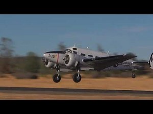 Beech 18 / Beechcraft Model 18 / beech bi - takeoff and landing