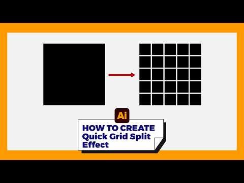 Adobe Illustrator Tutorial | HOW TO CREATE Quick Grid Split Effect (Tips Tricks Tools Beginners 101)