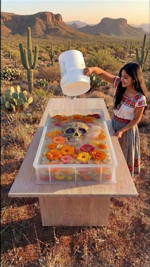 Mexico Inspired Epoxy Tombstone. Love this tradition! #diy