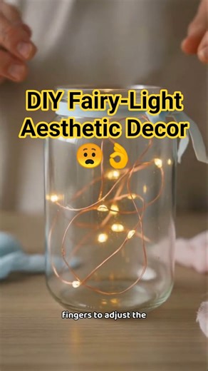DIY Fairy-Light Aesthetic Decor #shorts #youtubeshorts #decoration #aestheticroomdecor