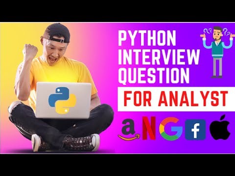 Python Interview Question For Data Analyst | Business Analyst | Business Intelligence Engineer