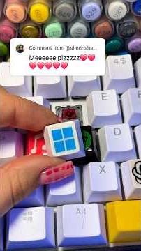 Drawing W for Windows Logo! Then Drawing on my keyboard!@MicrosoftWindows #logodrawing