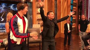 Ansel Elgort and I practicing for the next production of swan lake. Still need to work on our lifts | Ryan Seacrest