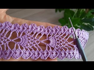 Fantastic 😍 floral crochet knitting pattern lace making, step-by-step explanation for beginners