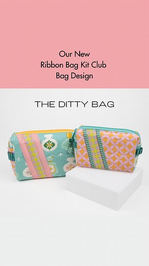 One of the many things we’ve been working on behind the scenes is incorporating this new Ditty 2.0 bag design by @patternsbyannie into our Ribbon Bag Kit Club. 🤗 1️⃣ What is the Ribbon Bag Kit Club? A monthly subscription that delivers fresh designer fabric along with curated jacquard ribbons and zippers to create these two Ditty bags. 2️⃣ How can I sign up? Comment “DITTY” and we’ll send you a link where you can sign up! Please note that once you register for this club, you will be charged eac
