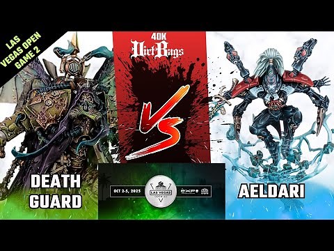 Death Guard vs Aeldari LVO Recap Game 2 | Competitive | Warhammer 40k Battle Report