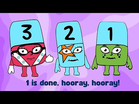 Reverse Counting Song: 50 to 1 with Number Blocks | Fun Backward Numbers Song for Kids