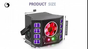 Dj Lights 100W Bee Eye UV Strobe Stage Light LED Sound Activated Rave Light, 14 CH DMX512 and Remote Control for Halloween Birthday Party Wedding Event Show KTV Bar Dance Decorations