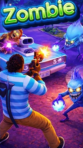 Battle against zombies defending the Base Fortnite #fortnite #battlezombies