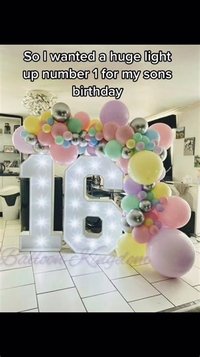 DIY LED Number Lights Decoration Ideas