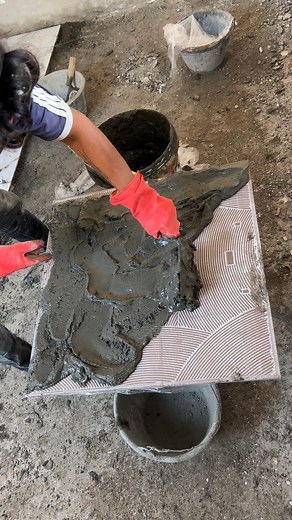 470K views · 1K reactions | Amazing Construction Techniques To Install Wall Tiles | Cooking Foods Srey Pov Natural life | Facebook