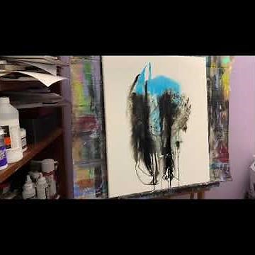 Acrylic ink on canvas full video