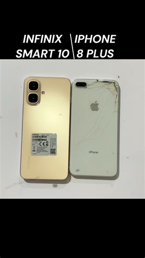 Infinix Smart 10 vs iPhone 8 Plus - Insane Speed Test #shorts