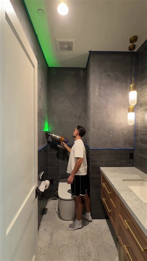 Roman clay dark wash bathroom refresh — DIY bathroom vanity update