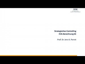 Strategisches Controlling Teil 08.01 - EVA-Berechnung