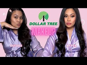 Full Face using ONLY Dollar Tree Makeup | $1.25 Makeup Challenge!