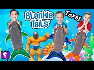 MEGA  SHARK WEEK Surprises! BlankieTail Sharks, Swim Pool Shark Goggle   Toys HobbyKidsTV - Videos For Kids