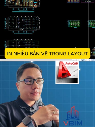 IN TỰ ĐỘNG NHIỀU BẢN VẼ TRONG LAYOUT #VBIM #REVIT #AUTOCAD #FONTS #XAYDUNG #KIENTRUC #KETCAU #LAPTRINH #vbim #AI