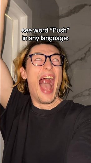 Word “PUSH” in Portuguese🇧🇷🇵🇹