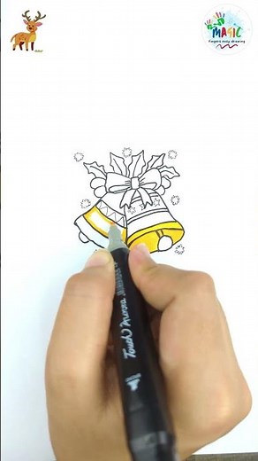How to Draw Jingle Bell | Jingle Bell Drawing | Jingle Bell | #drawing #christmas #jingle bells